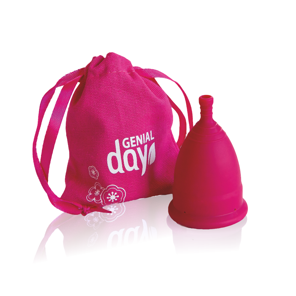 Genial Day menstrual cup made of TPE