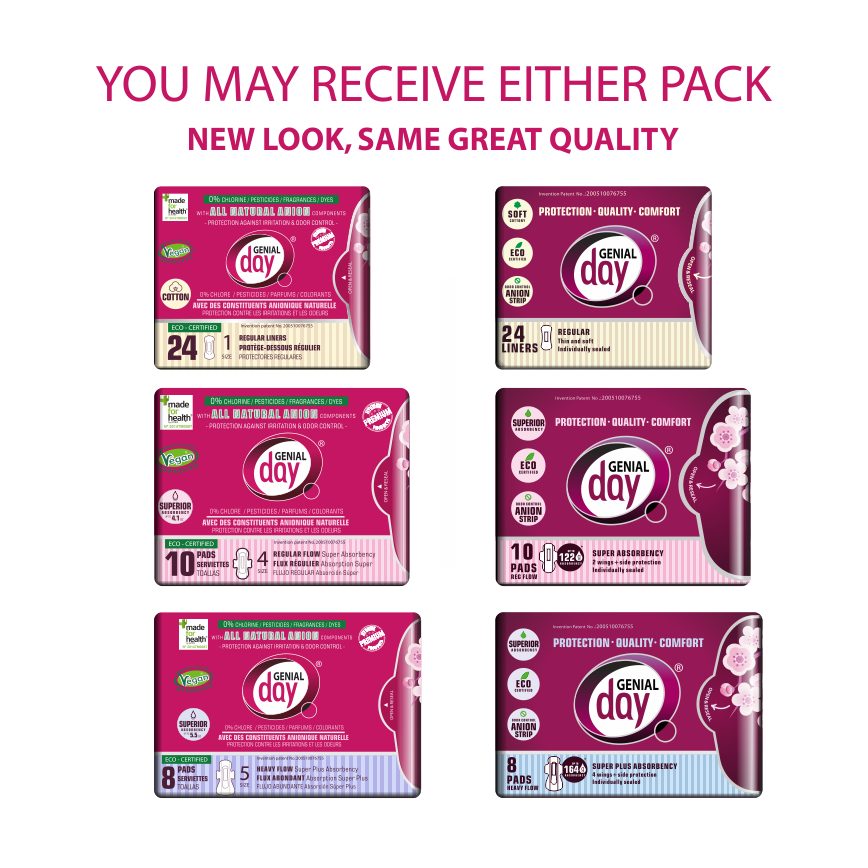 Genial Day pack new design