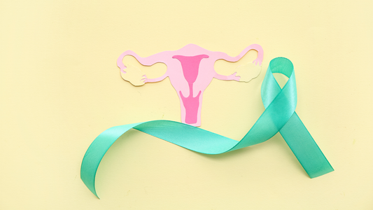 Cervical cancer awareness month ribbon