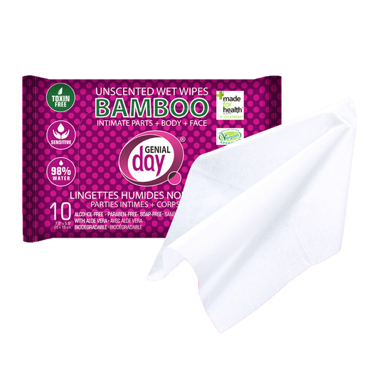 Unscented bamboo wet wipes