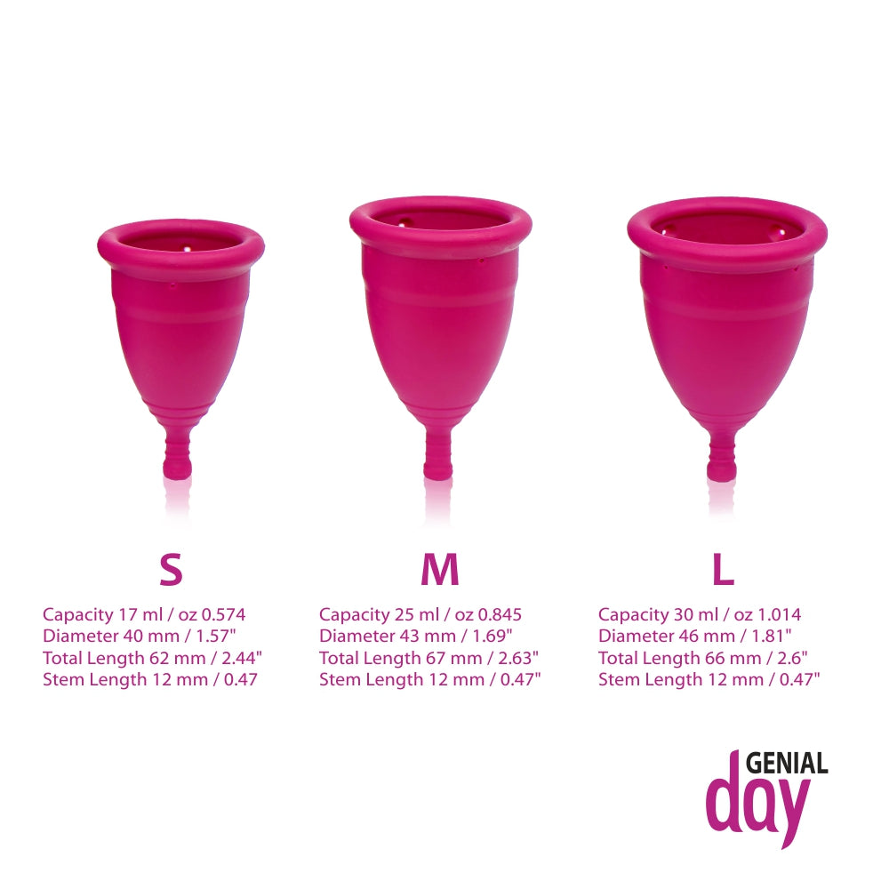 Soft & Comfortable Reusable Menstrual Cup (Size - Medium) ISO Certified, FDA Approved