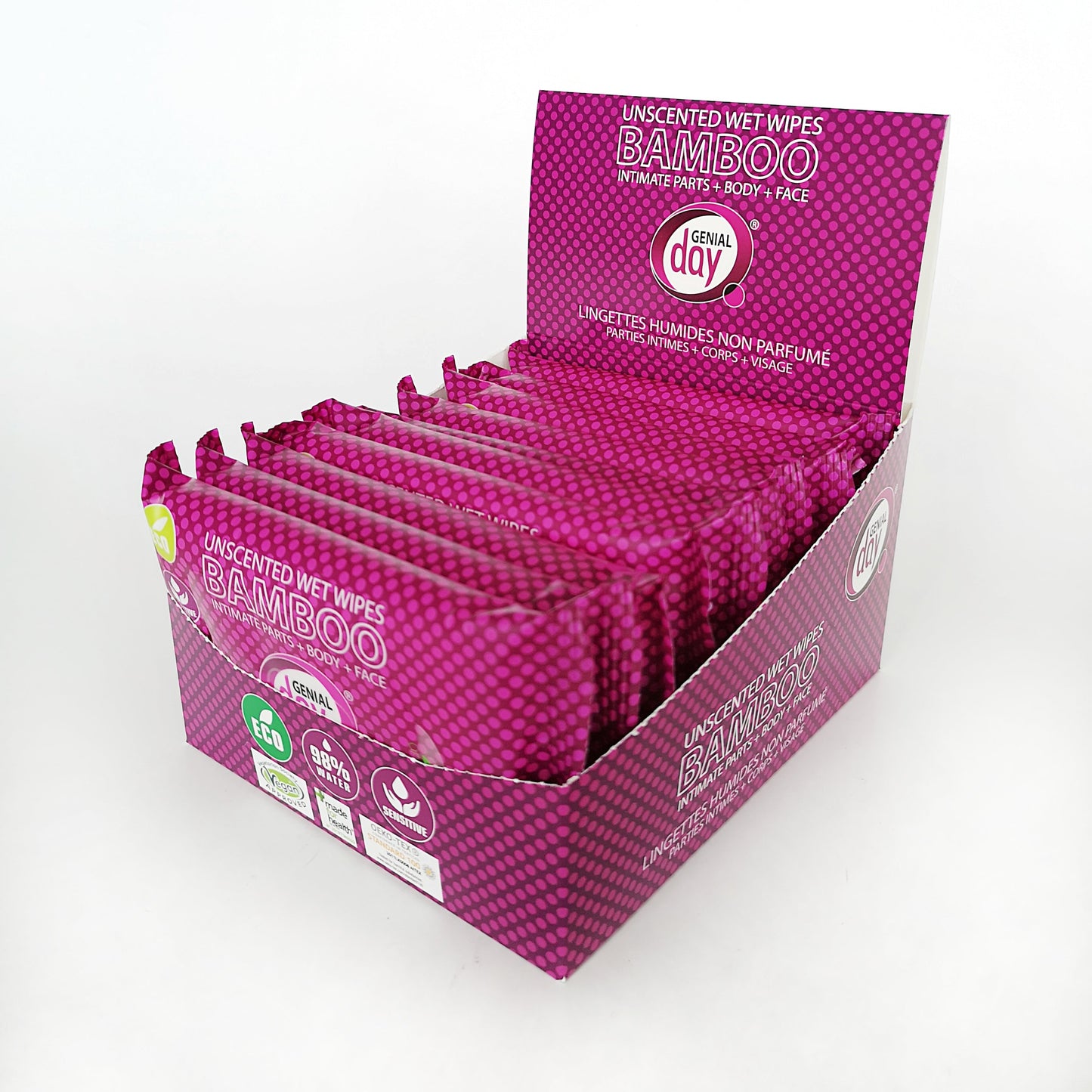 Genial Day bamboo wet wipes 10 pcs
