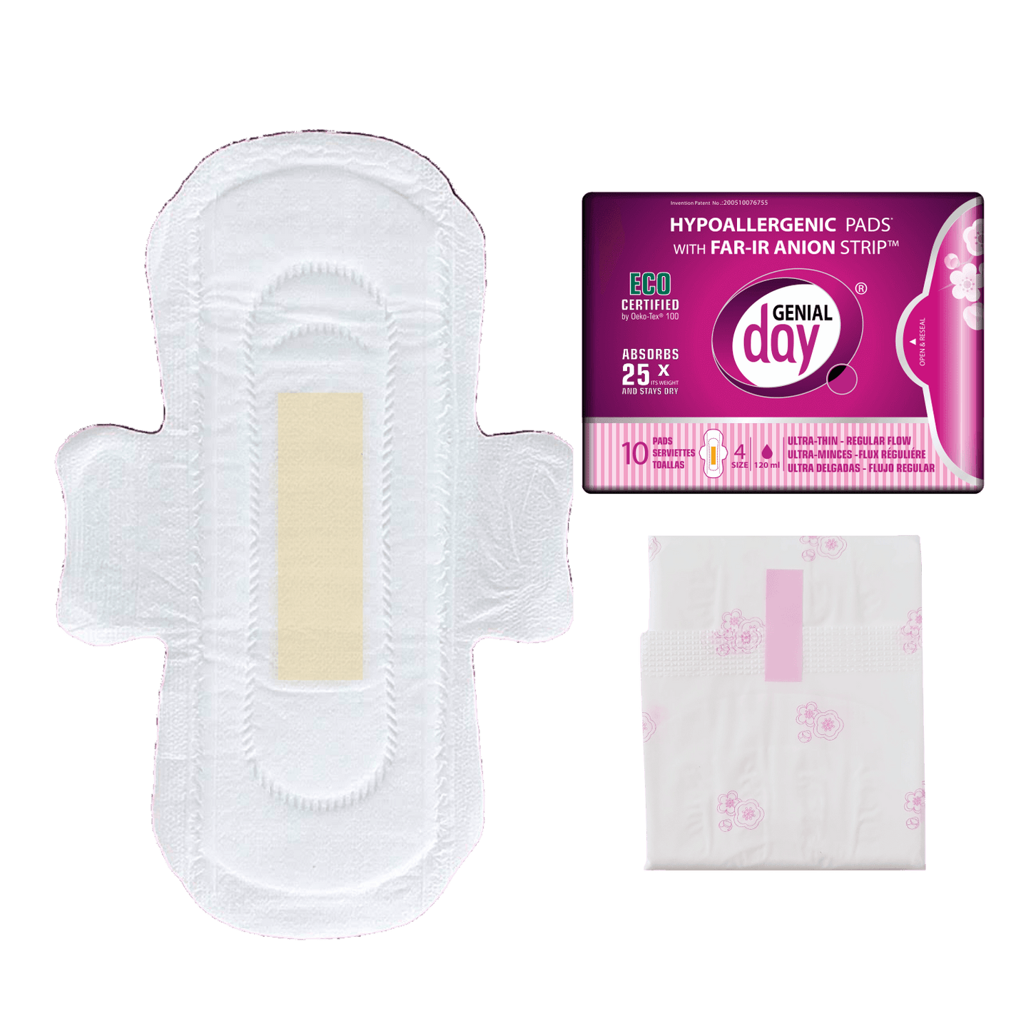 Genial Day Regular Flow Menstrual Pad