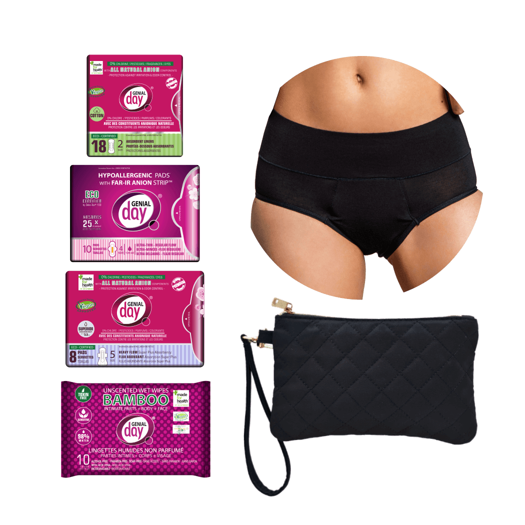 First Period Kit w/ Leak-proof Period Panties – Genial Day