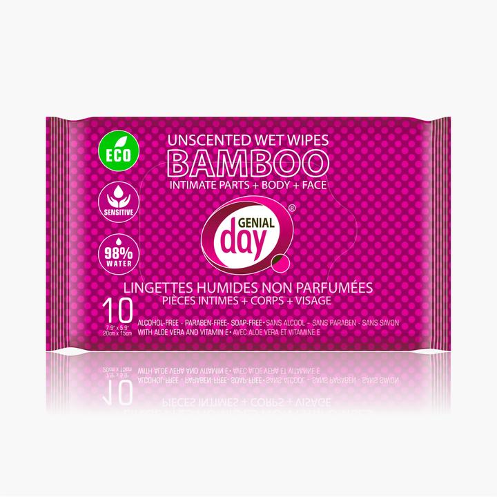 Unscented bamboo wet wipes bundle